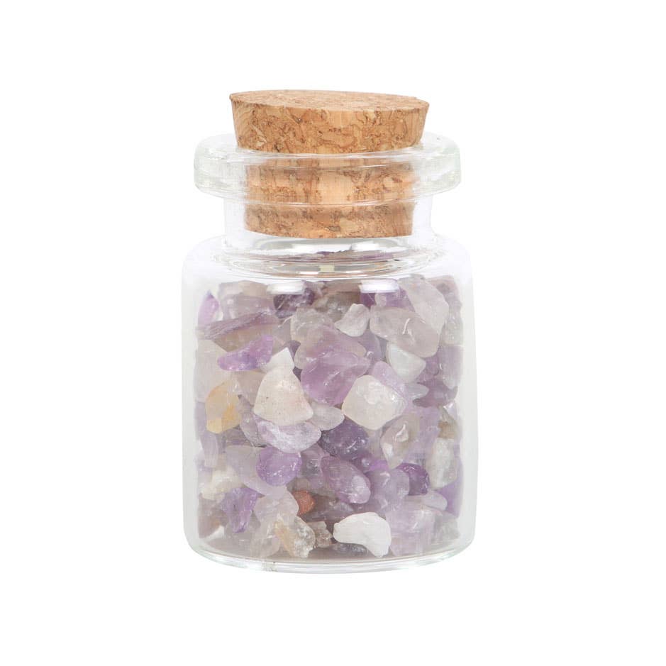 Jar of Calm ~ Amethyst Crystal in a Matchbox