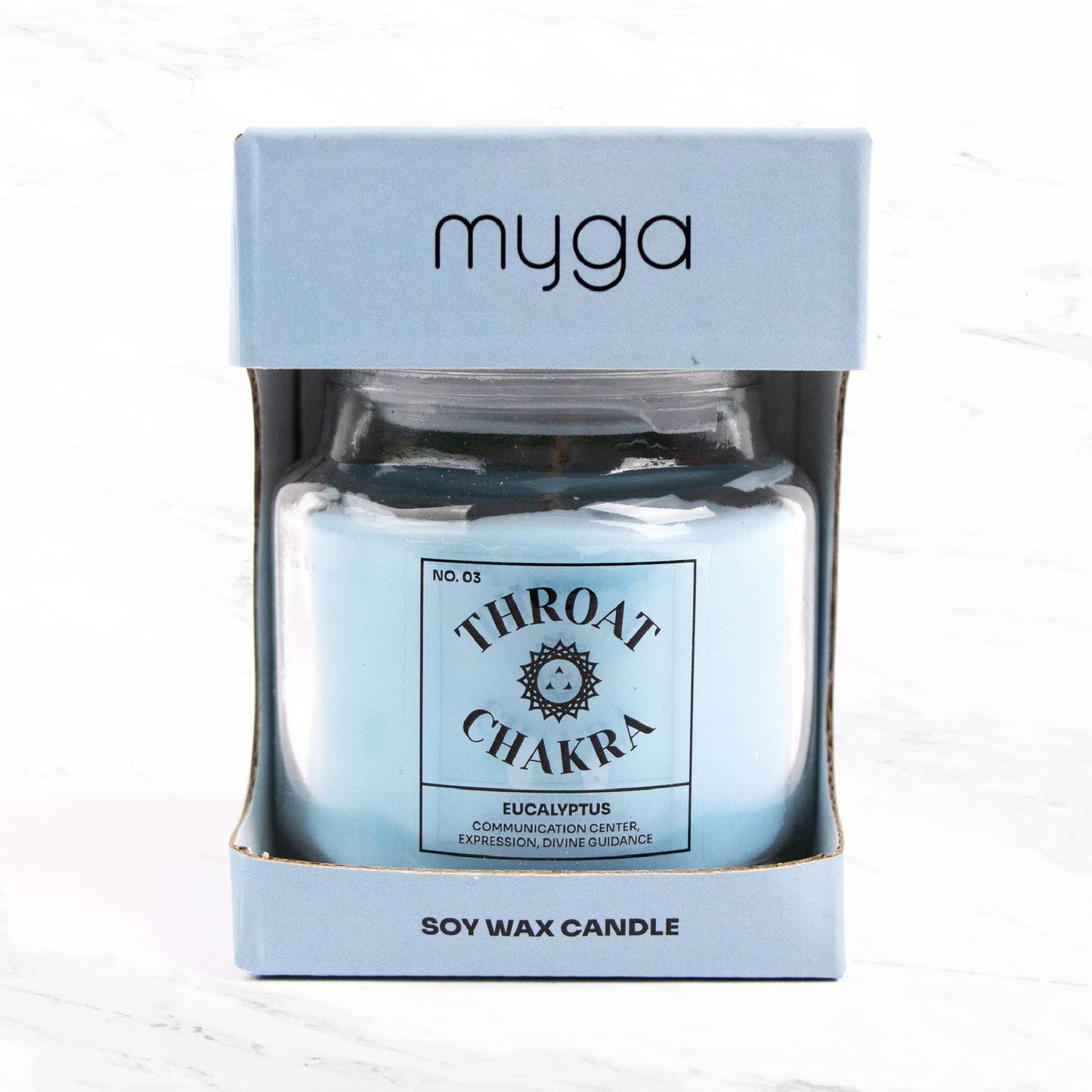 Myga - Seven Chakra Candles: Third Eye - Lavender Scent