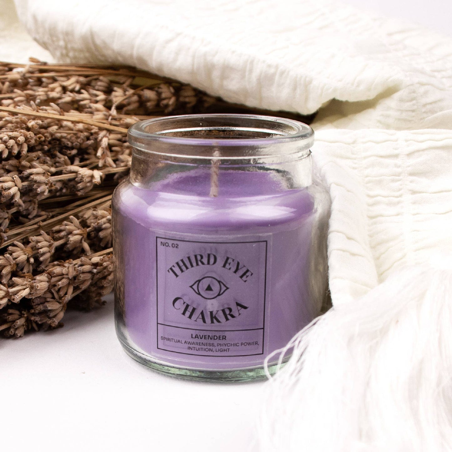 Myga - Seven Chakra Candles: Third Eye - Lavender Scent