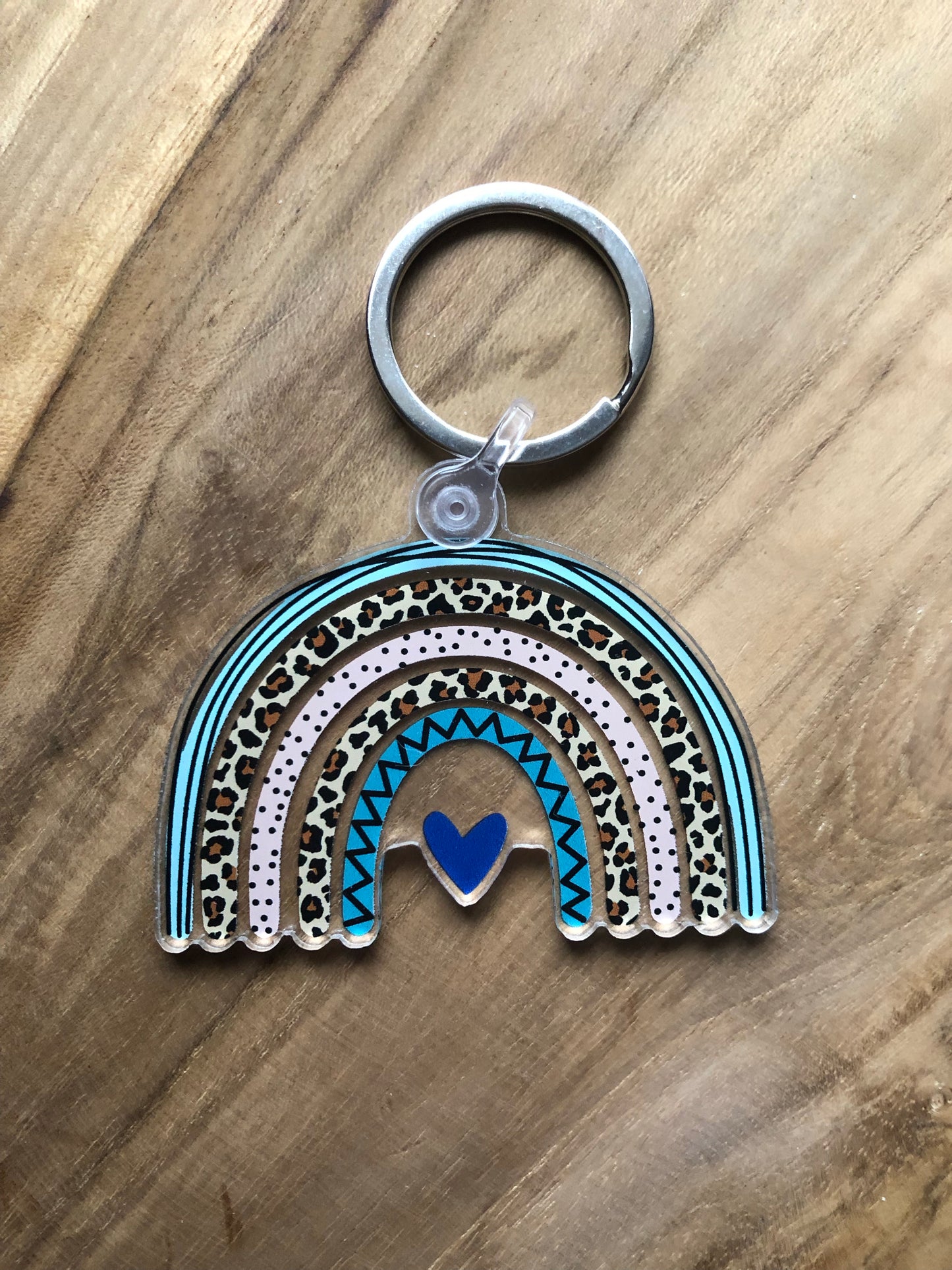 Blue Rainbow ~ Keyring