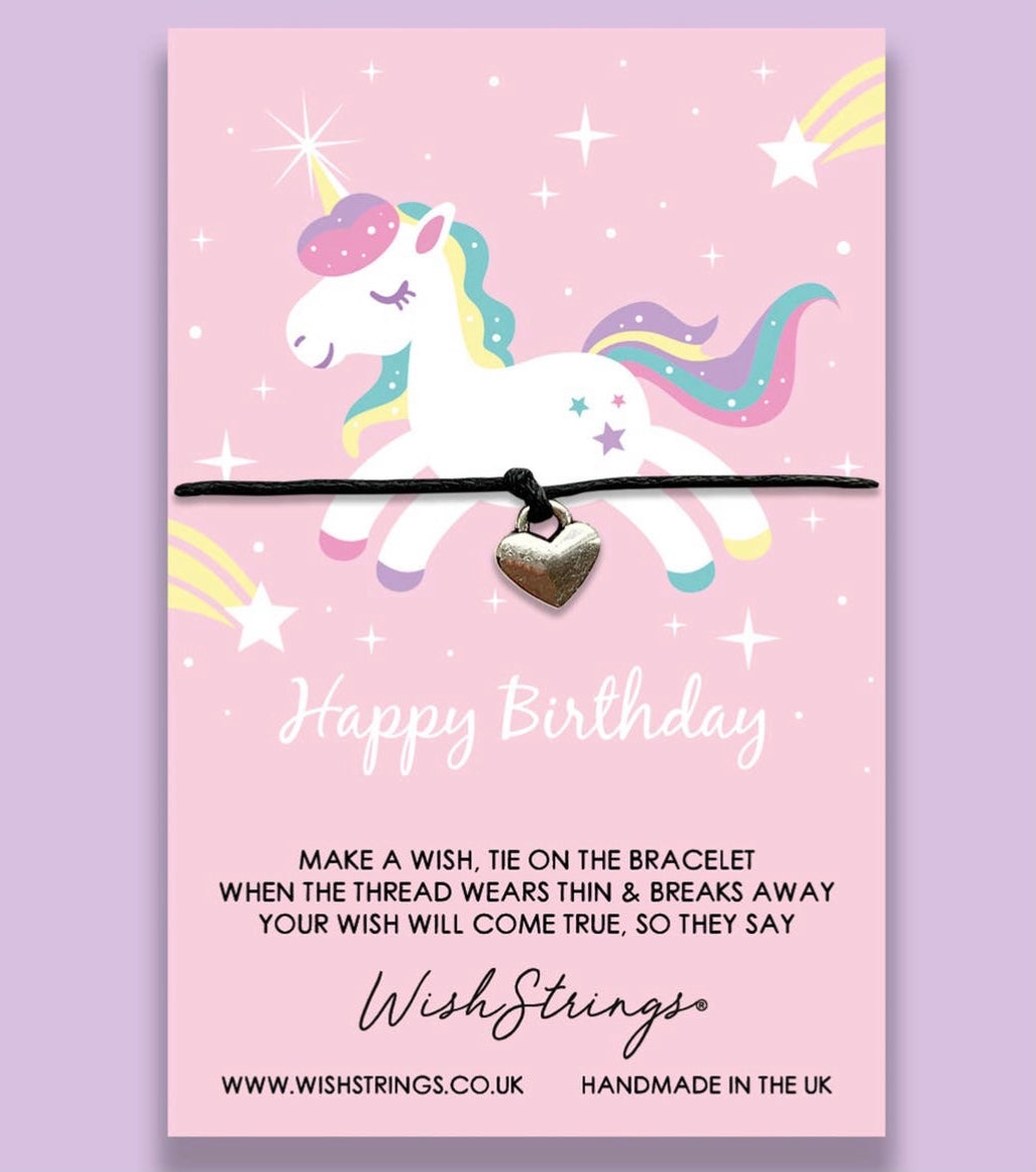 Happy Birthday Unicorn ~ Wish Bracelet