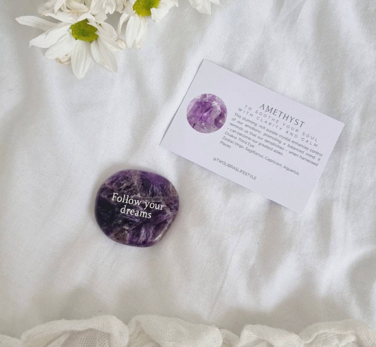 Follow Your Dreams ~ Amethyst Sentiment Stone