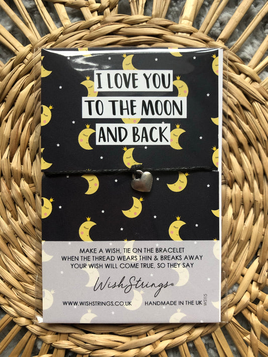 Moon & Back~Wish String Bracelet